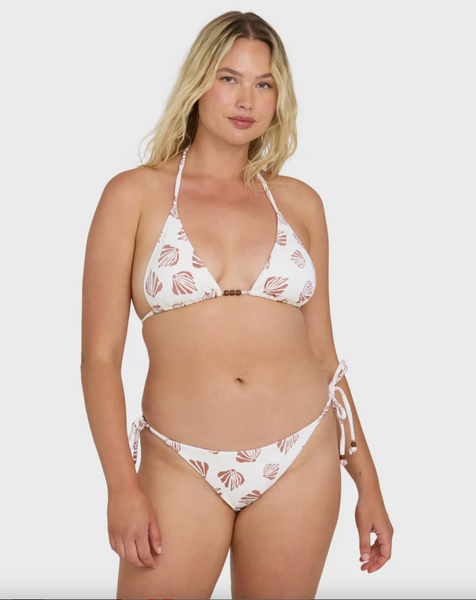 Sandy Shells Remi Triangle Bikini Top - Salt Crystal