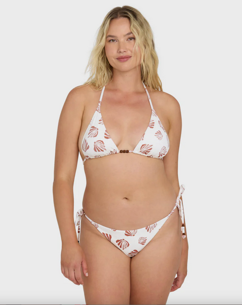 Sandy Shells Remi Triangle Bikini Top - Salt Crystal
