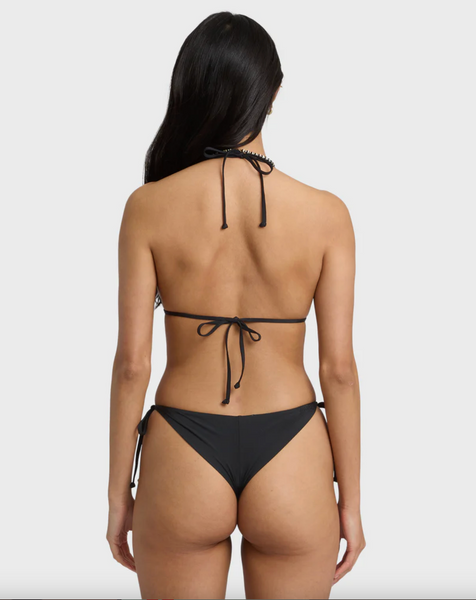 Sol Searcher Remi Triangle Bikini Top - Black Pebble