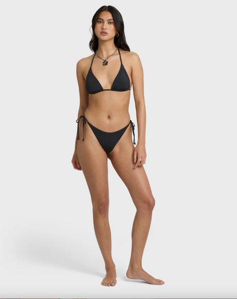 Sol Searcher Remi Triangle Bikini Top - Black Pebble