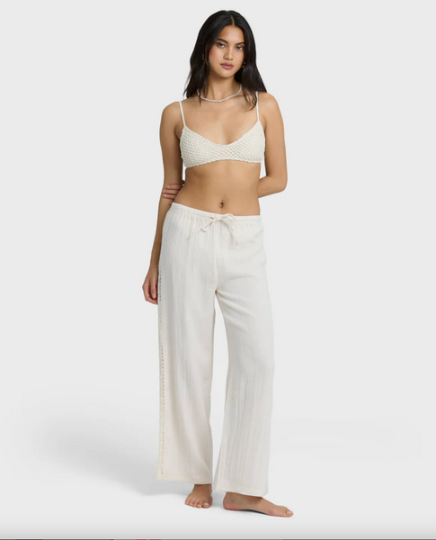 Feelin Fine Pants - White Cap