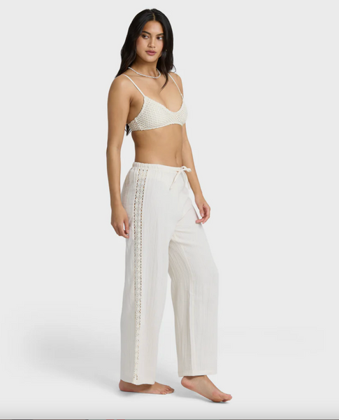 Feelin Fine Pants - White Cap