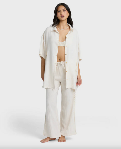 Feelin Fine Pants - White Cap