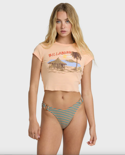 For The View Short Sleeve T-Shirt - Light Peach