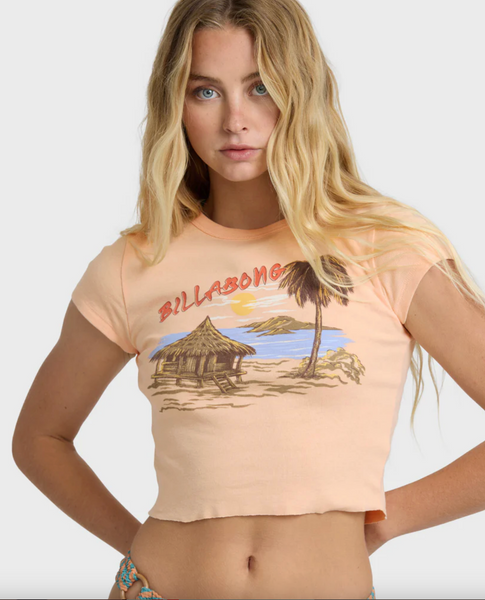 For The View Short Sleeve T-Shirt - Light Peach