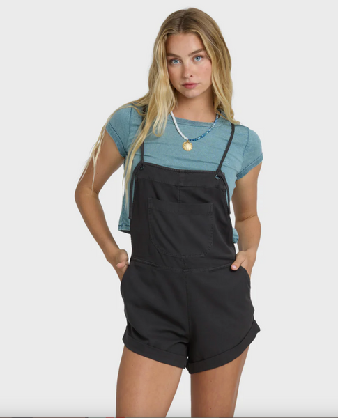 Wild Pursuit Solid Overalls - Off Black