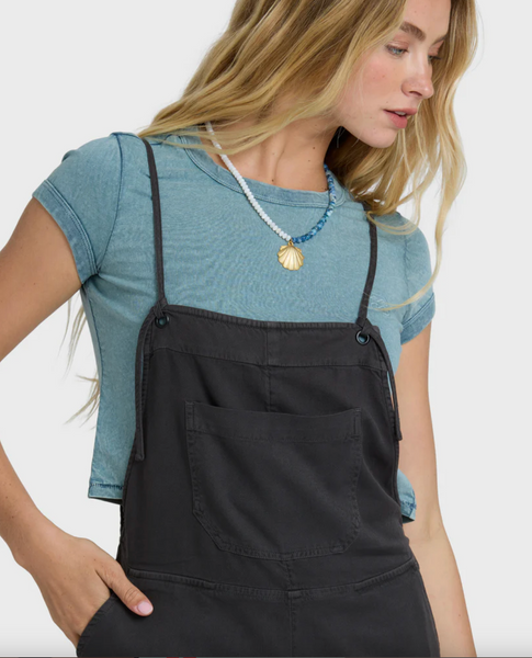 Wild Pursuit Solid Overalls - Off Black