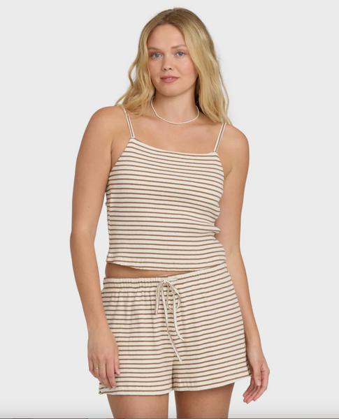 Easy Livin Tank Top - Brown Stone