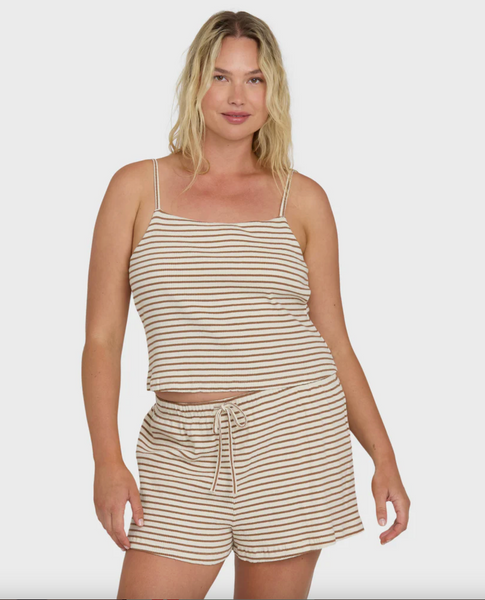 Easy Livin Tank Top - Brown Stone
