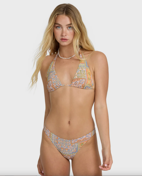 Take It Back Tropic Medium Bikini Bottom - Twilight Blue