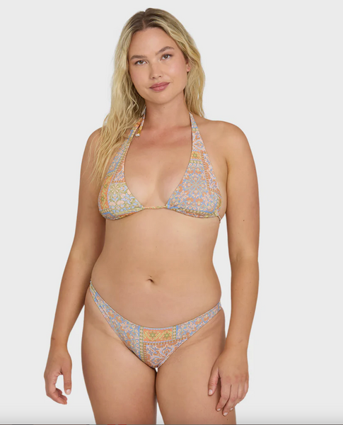 Take It Back Tropic Medium Bikini Bottom - Twilight Blue