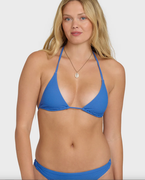 Tanlines Multi Triangle Bikini Top - True Blue