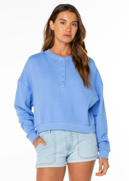 Overcast Sweatshirt - Cornflower Blue Solid