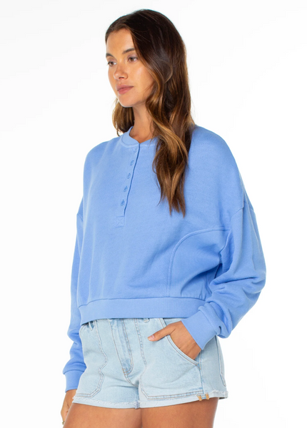 Overcast Sweatshirt - Cornflower Blue Solid