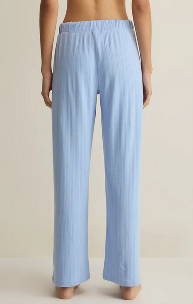 Downhome Pointelle Pant - Ice Blue