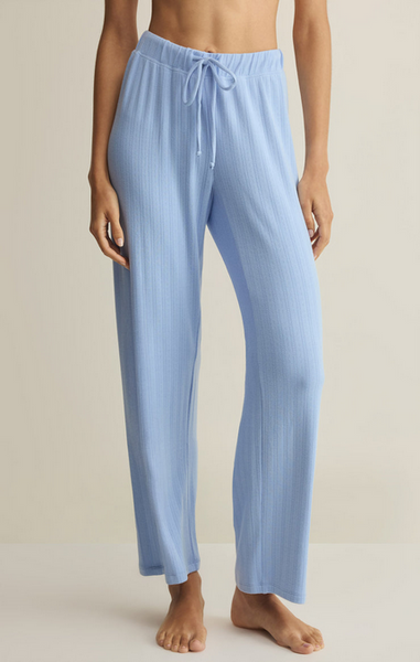 Downhome Pointelle Pant - Ice Blue