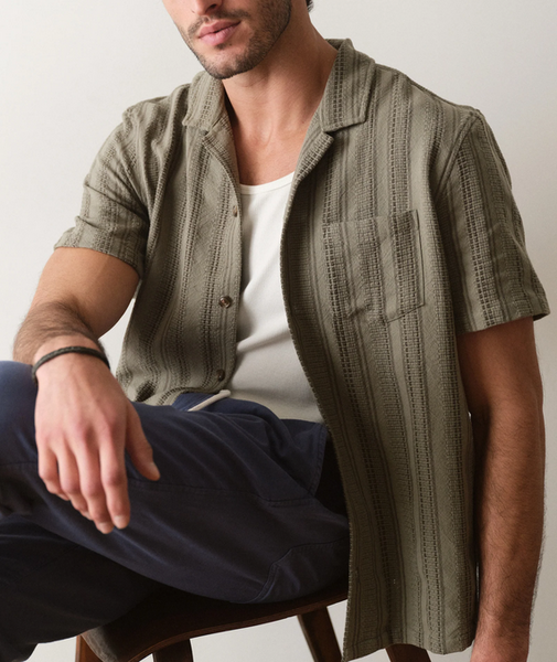Dobby Resort Shirt - Olive