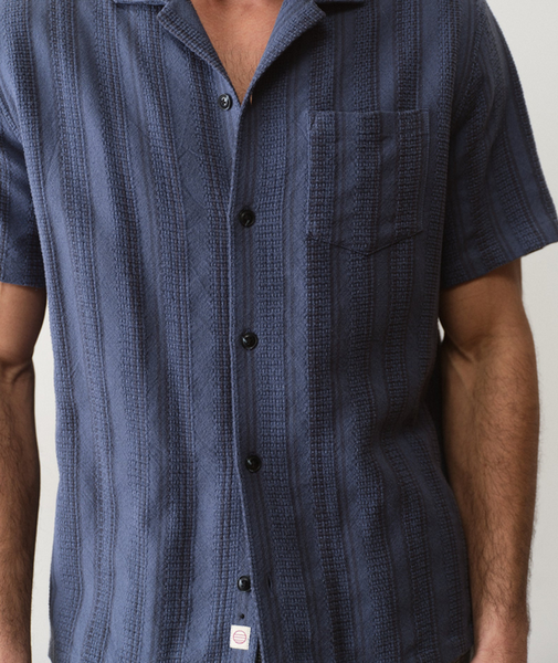 Dobby Resort Shirt - Navy