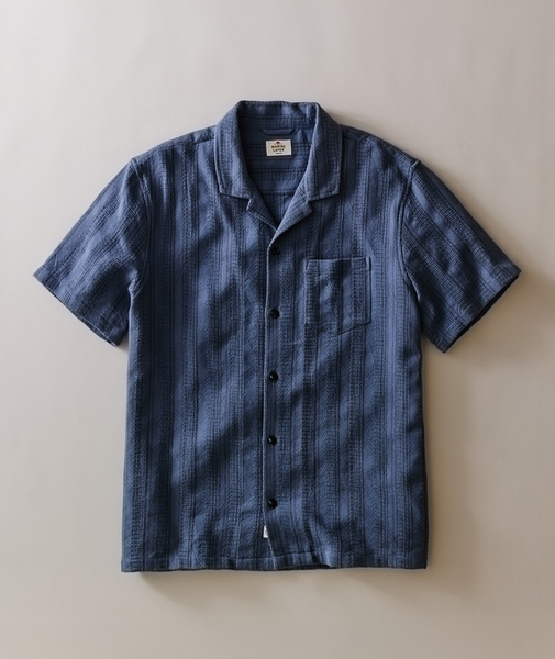 Dobby Resort Shirt - Navy