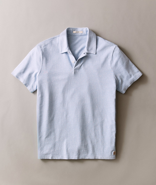 Hemp Resort Polo - Soft Chambray