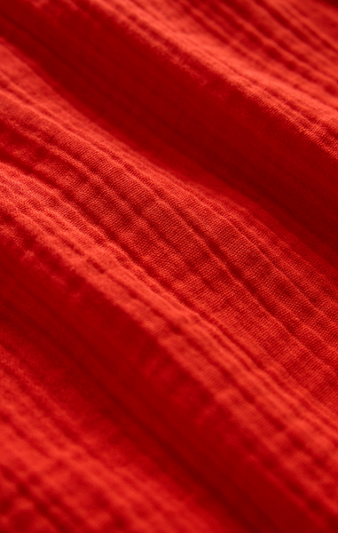 The Perfect Airy Gauze Button Up - Lychee