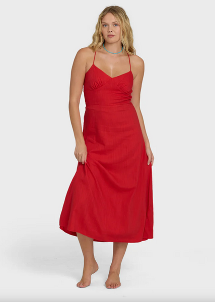 Take It Back Maxi Dress - Fiesta Red
