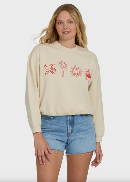 Treasure Cay Crewneck Sweatshirt - White Cap