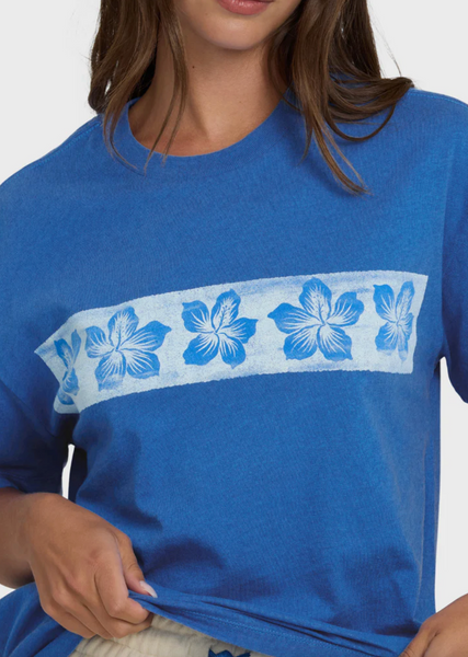 Somewhere Close Short Sleeve Knit T-Shirt - True Blue