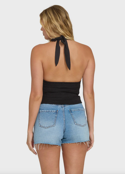 Sunny Sometimes Solid Tank Top - Black Sands