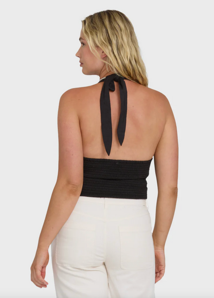 Sunny Sometimes Solid Tank Top - Black Sands