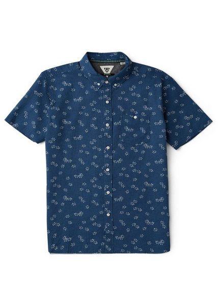 In Bloom Short Sleeve Shirt - Dark Denim