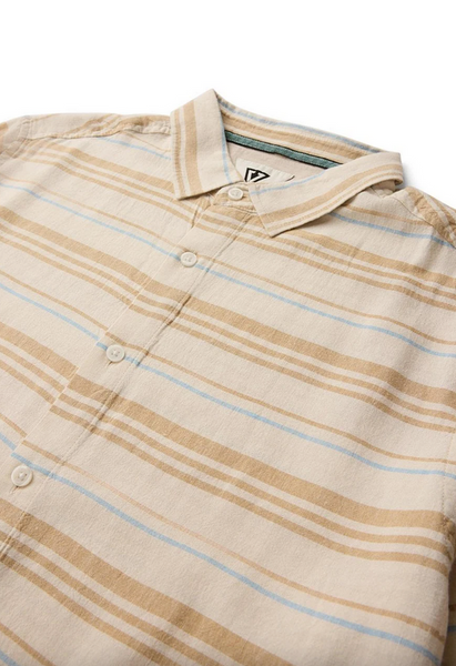 Grad Stripe Short Sleeve Shirt - Dark Sand