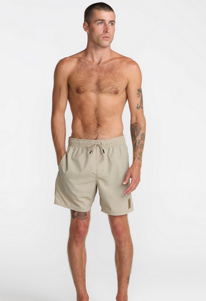Crest Elastic 17" Swim Short - Covert Green