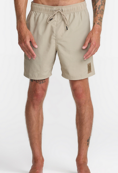 Crest Elastic 17" Swim Short - Covert Green