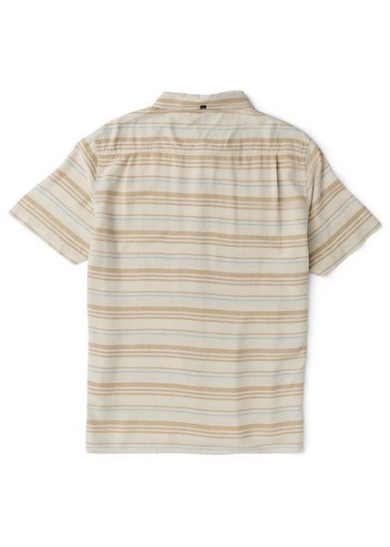 Grad Stripe Short Sleeve Shirt - Dark Sand