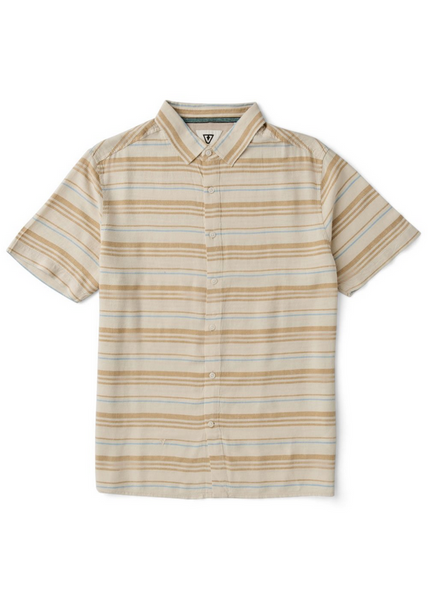 Grad Stripe Short Sleeve Shirt - Dark Sand