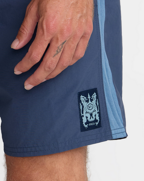 Crest Elastic 17" Swim Short - Moody Blue