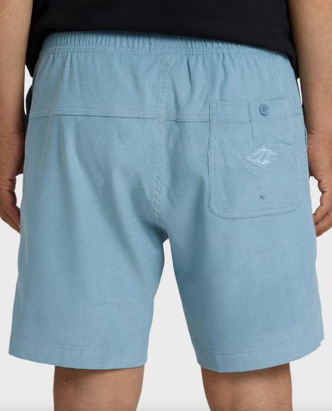 De La Cruz Cord 18" Hybrid Shorts - Blue Fog