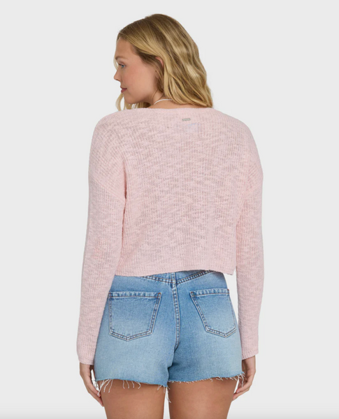 Daze Time Crewneck Sweater - Rosewater