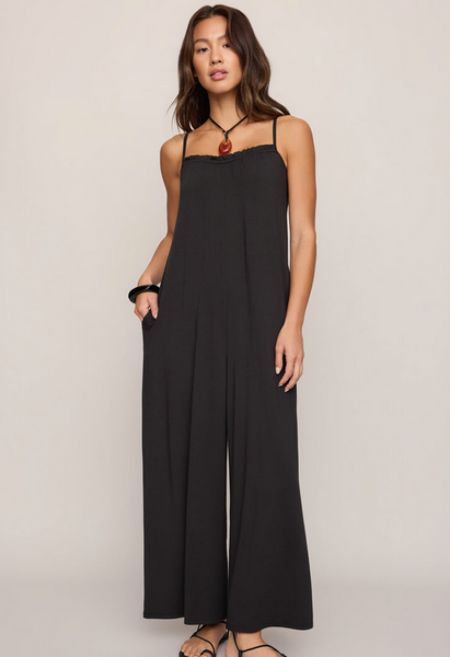 Day Off Stretch Jumpsuit - Black