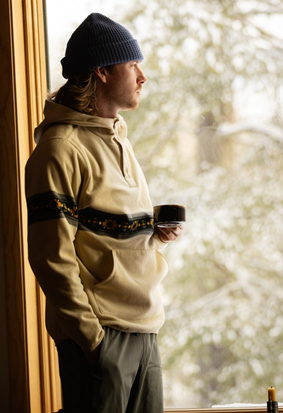 Quintin Fleece Hoodie - Cream