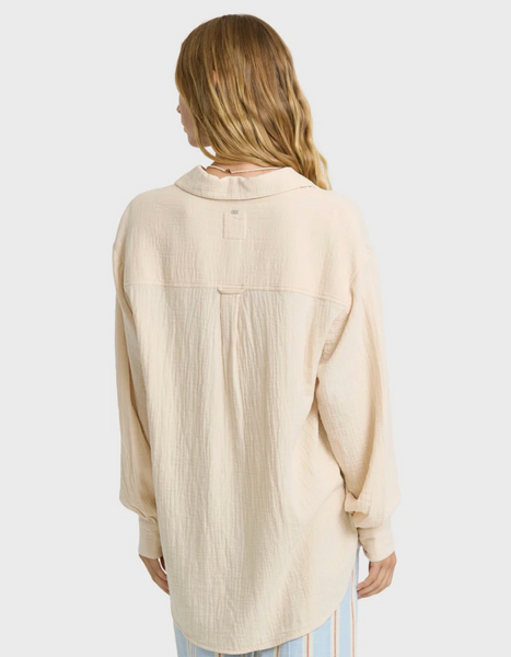 Wanderer Long Sleeve Woven Shirt - Dove