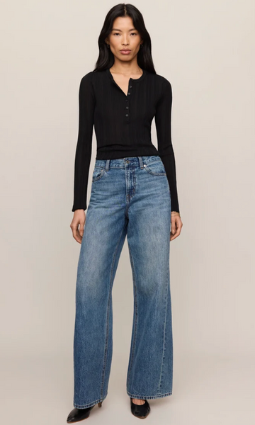 Rowena Fine Knit Sweater- Black