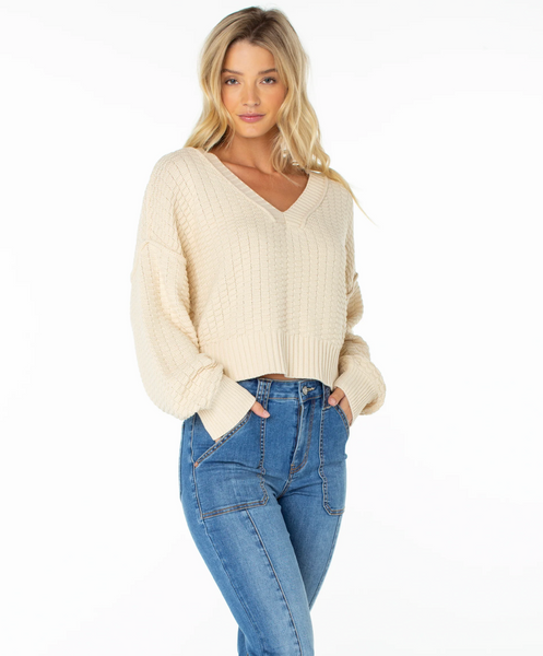 Study Hall Sweater - Parchment Solid