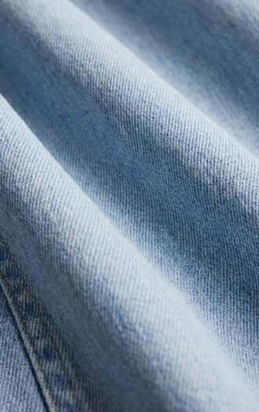 The Show Off High-Rise Bowed Denim - Indigo Bloom