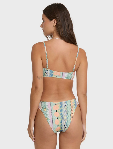 Tide Pool Maui Medium Bikini Bottoms - Light Blue Multi