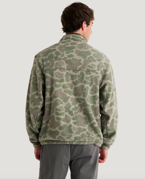 Men's Ashridge Fleece Half Zip - Vintage Camo Oil Green