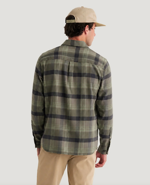 Men's Seawool Flannel Shirt - Dark Forest Plaid