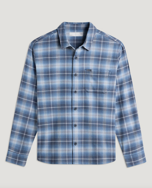 Men's Seawool Flannel Shirt - Storm Cloud Plaid