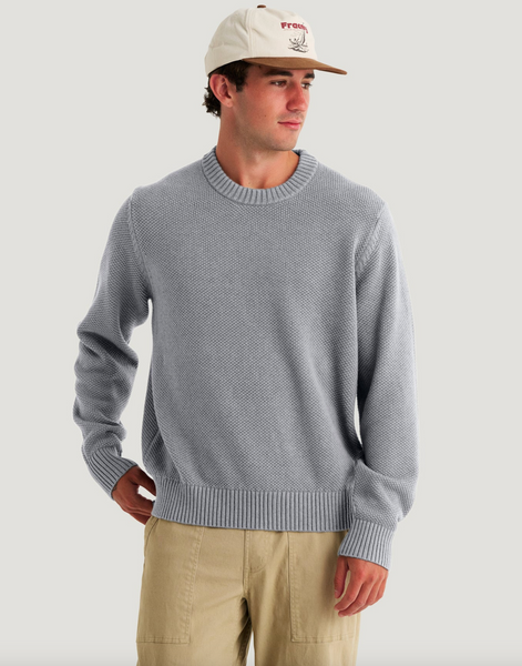 Men's Coastloom Crew Sweater - Heather Light Grey